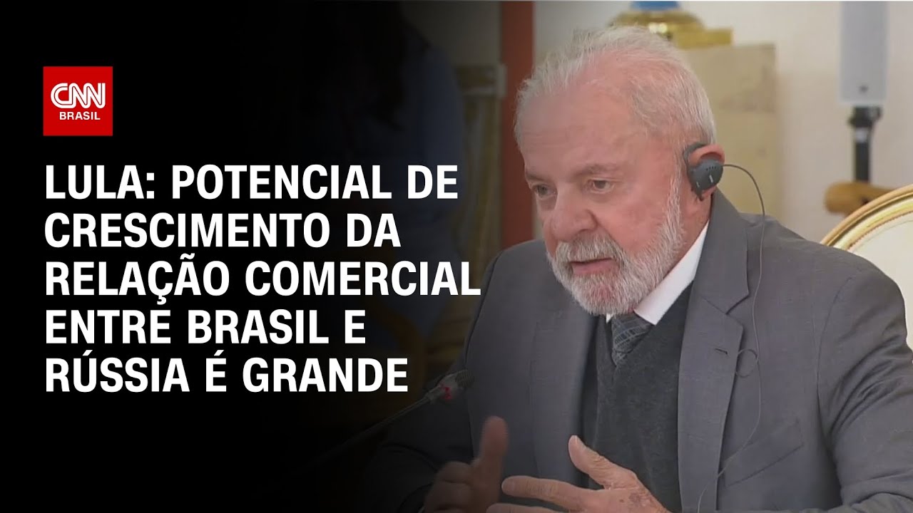 Potencial de crescimento da relação entre Brasil e Rússia é grande, diz Lula em Moscou | LIVE CNN