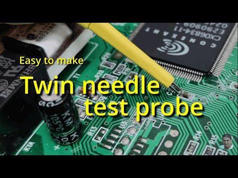 A twin needle Kelvin probe. Quick ,low cost and minimal effort to make.