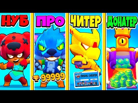 БИТВА BRAWL STARS МЕГАБОЕЦ: НУБ ПРОТИВ ПРО ПРОТИВ ЧИТЕР ПРОТИВ ДОНАТЕР! BRAWL STARS