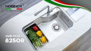 CHẬU RỬA BÁT 1 HỐ NOBINOX HARI PLUS 8250R video 1