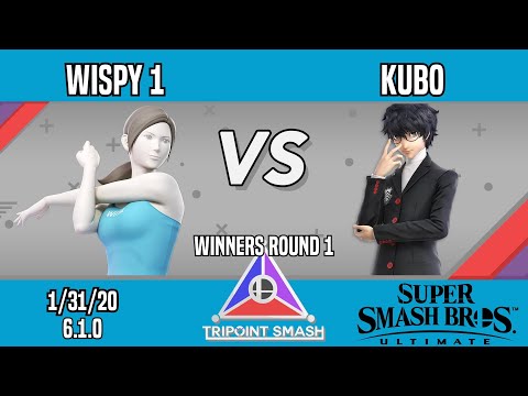 Tripoint Smash 95 - Winners Round 1 - Wispy 1(Wii Fit Trainer) Vs. kubo(Joker)