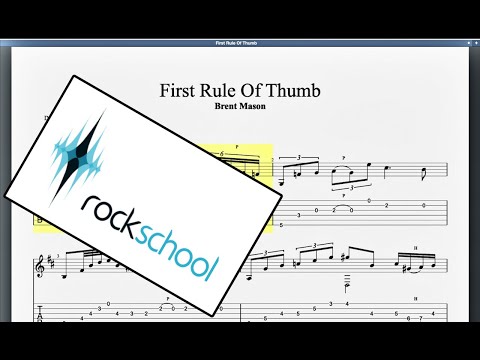 First Rule Of Thumb (2016) Rockschool Grade 8 Acoustic Guitar