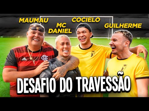 MC DANIEL E MAU MAU NO DESAFIO DO TRAVESSÃO ⚽️😱