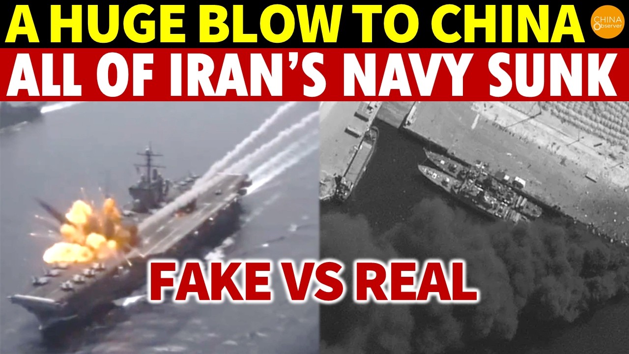 China Faked Lincoln Carrier’s Bombing! Truth Revealed: All of Iran’s Navy Sunk, U.S. Unscathed