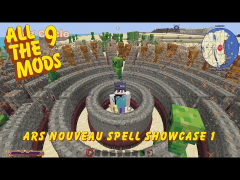 Ultimate Speed Run! Ars Nouveau Spell Showcase - Minecraft