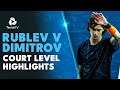 All The Angles: Grigor Dimitrov vs Andrey Rublev Highlights! | Shanghai 2023