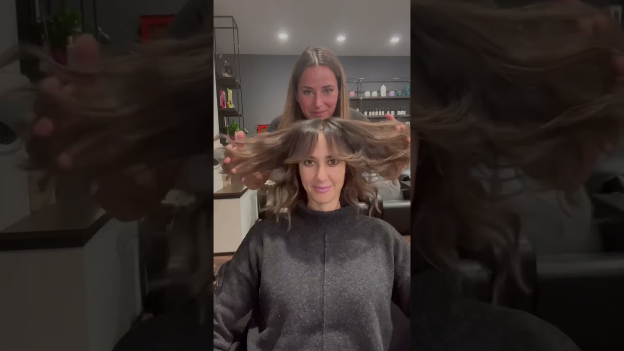 #hairtransformation #longbob #curtainbangs