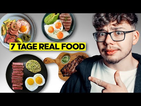 Ich habe 7 Tage nur „Real Food“ gegessen 🍳🥑🥩 | Selbstexperiment