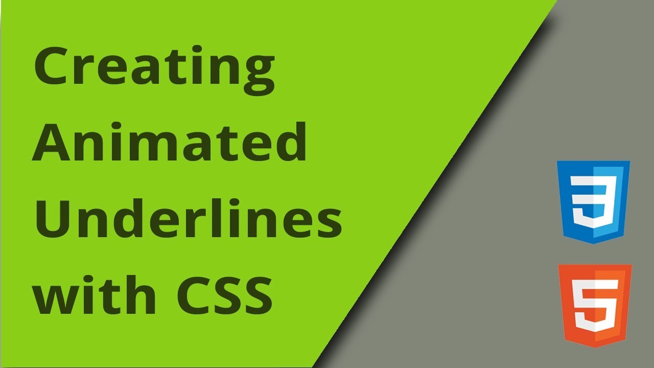 Creating Animated Underlines with CSS