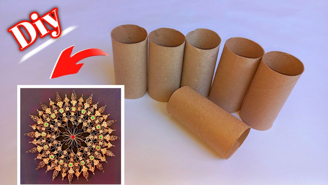 recycle empty tissue paper rolls into cute things for your home decoration