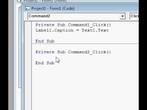Visual Basic 6 0 Tutorial Basic Fun Thing