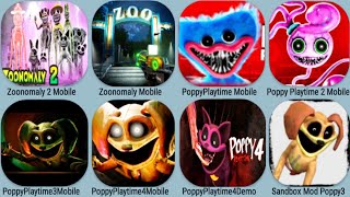 Zoonomaly 2+1 Mobile, Poppy Playtime Chapter 1+2+3+4 Mobile+Demo, Sandbox In Space ModPoppy3 Delight