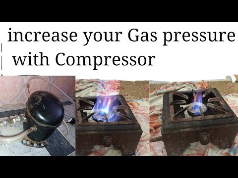 Gas pressure with compressor