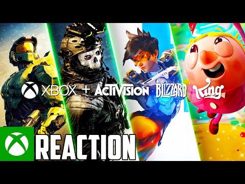 Activision Blizzard King Joins Xbox - Official Trailer Reaction | Microsoft Buys Activision Blizzard
