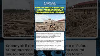 BNPB Ungkap 11 Kabupaten/Kota di Sumatera Masih Berstatus Tanggap Darurat