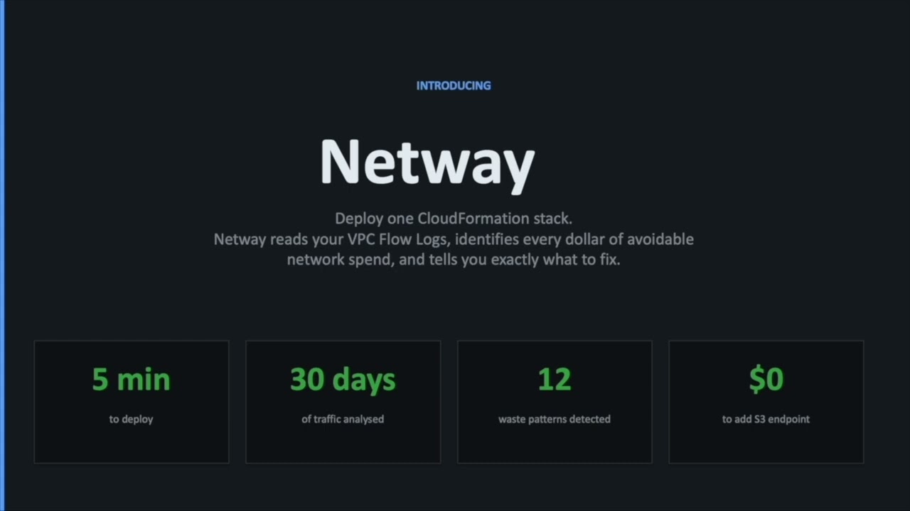 Netway demo — S3 via NAT Gateway detected