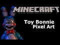Minecraft | TOY BONNIE! | Pixel Art Speed Build #2 ...
