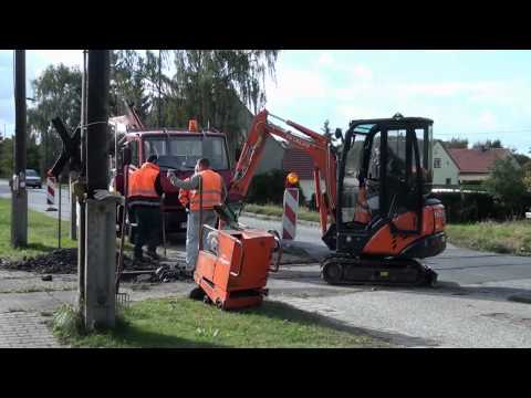Bauarbeiten am Bahnübergang Langengrassau
