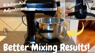How to Adjust a KitchenAid Mixer — KitchenAid Mixer Isn't Scraping Bottom of Bowl or Mixing Well