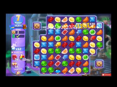 Wonka's World of Candy Level 675 NO BOOSTERS - A S GAMING ✔
