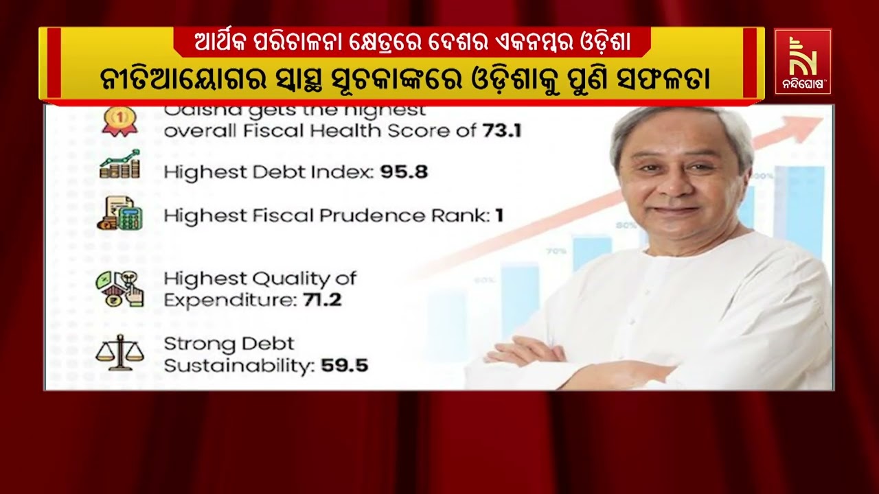 ୨୦୨୩-୨୪ ବର୍ଷରେ ଆର୍ଥିକ ପରିଚାଳନା କ୍ଷେତ୍ରରେ ଦେଶର ଏକନମ୍?