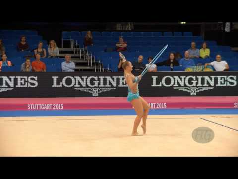 Victoria SOERENSEN (DEN) 2015 Rhythmic Worlds Stuttgart - Qualifications Hoop
