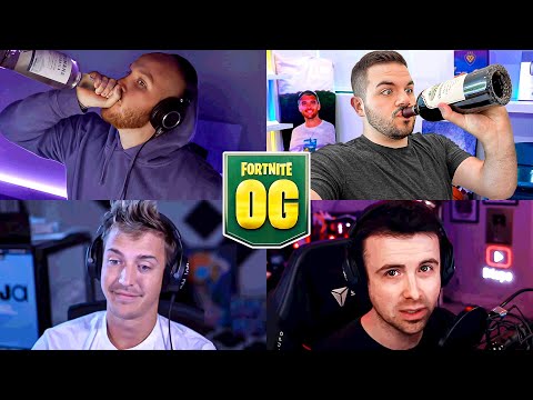 DRUNK OG FORTNITE W/ NINJA, LUPO & TIM!