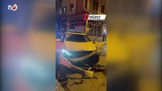 Ters Yönden Gelen Araç Sürücüsü 2 Araca Çarpıp Kaçtı