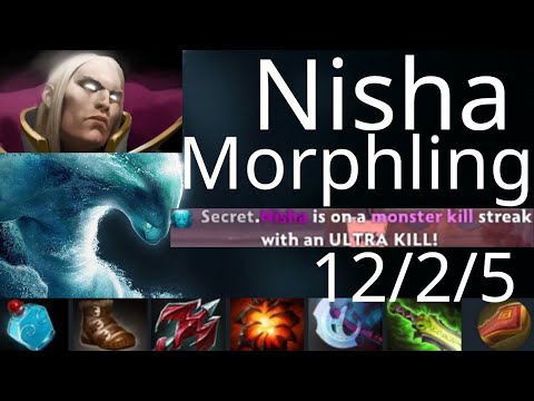 Nisha Morphling vs Invoker - - Secret vs JE g1 - EPIC League dota2