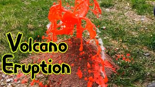How to Make a Realistic Volcano Model | Volcano Eruption Experiment