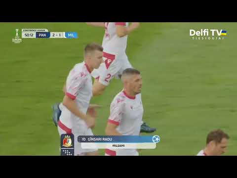 UEFA Conference League. R. Ginsari goal (Panevezys 2:1 Milsami)