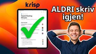 AI Meeting Notes Taker med Krisp AI (Ingen skrivning krävs) 🚀