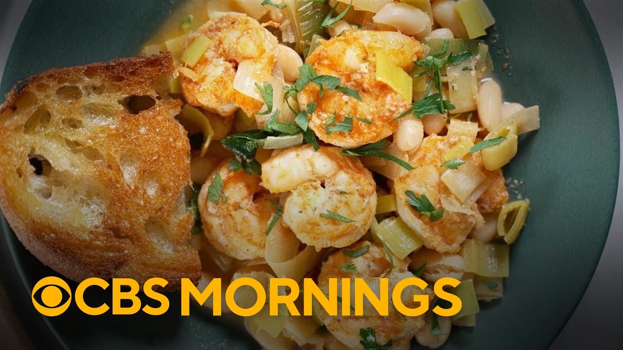"The Dish: Recipe" – Lemony shrimp and bean stew in 30 minutes