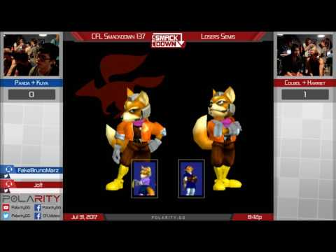 CFL Smackdown 137 Melee - Panda + Kuya vs Colbol + Harriet - Doubles Losers Semis