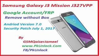 Samsung Galaxy J3 Mission J327VPP Google Account FRP Remove Done By Pkunlock com