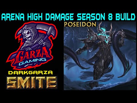 Smite Arena Poseidon High Damage Build | Newbie Friendly GOD Smite Season 8 Arena Poseidon