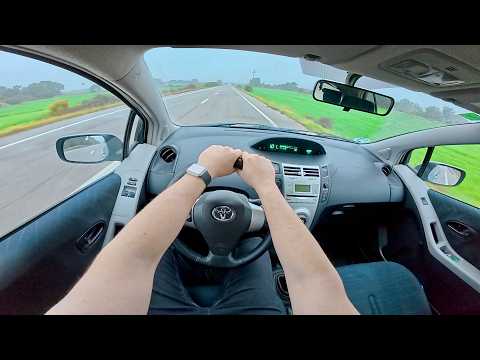 POV Drive Manual Toyota Yaris 1.3 VVTI🚗 (87 HP) | Scenic Mountain Road Trip 🏔️