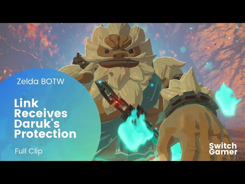 Link Receives Daruk's Protection | Zelda BOTW