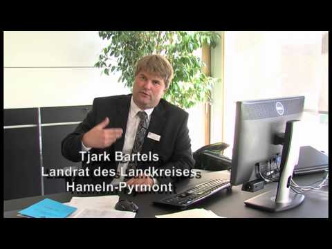 Bartels' erster Arbeitstag im Kreishaus