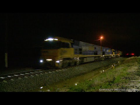 4MP5 Container Freight Train - PoathTV Australian Rail Transport