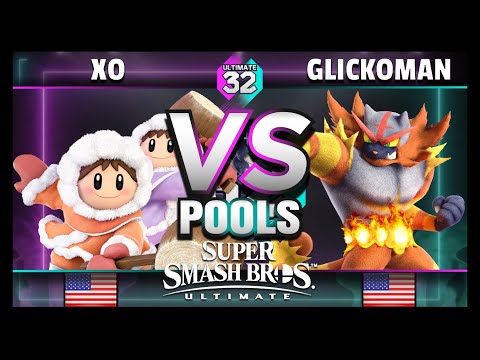 ULTIMATE 32 Pools - XO (Ice Climbers) vs. UT | GlickoMan (Incineroar) - Smash Ultimate
