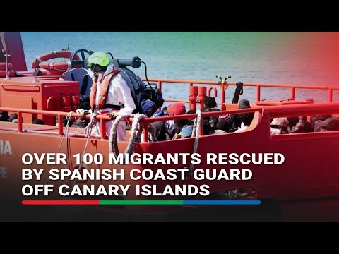 Over 100 migrants rescued by Spanish coast guard off Canary Islands