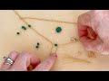 Jewelry Tutorial How To Make A Chain And Crystal Bead Necklace