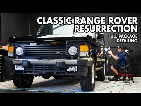 Spectacular Revival: Classic Range Rover LWB Full Package Detailing - Dry ice & Laser Cleaning +++