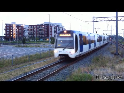 RET Metro Type RSG3 aankomst Leidschenveen richting Den Haag Centraal