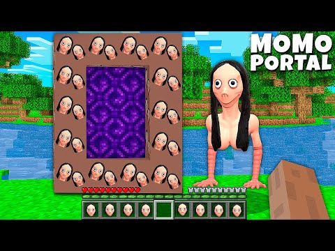 I FOUND Momo PORTAL! What INSIDE? Very scary ZOMBIE MINIONS! - Minecraft gameplay