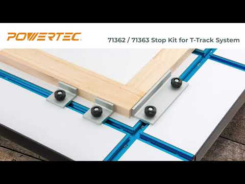 POWERTEC Universal Assortment Stop Kit for T-Track System (71362 & 71363)