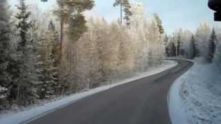 preview picture of video 'SUNLIGHT FALLS ON SNOW COVERED TREES IN WINTER ON THE COUNTRY HIGHWAY MEMORIES IGS PREVETTE'