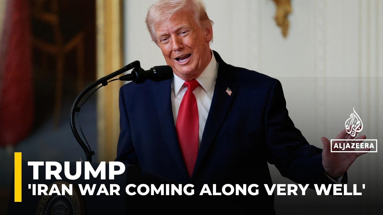 Iran war coming along very well: Trump