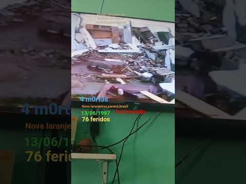 piores tornados da América do sul(na minha opinião)parte 4  novas laranjeiras,pr,bra f4 tornado 1997